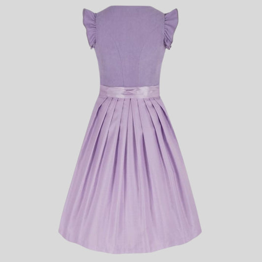 Lavender Dirndl Dress | Traditional Bavarian Trachten, Folk Costume, Alpine Festival Outfit