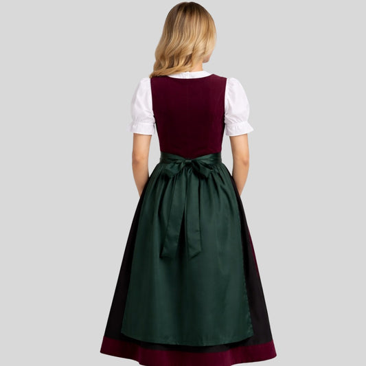 Traditional Bavarian Dirndl for Women – Elegant German Oktoberfest Costume Dress