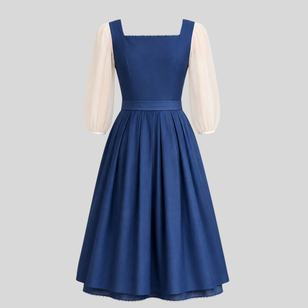 Blaues Dirndl Trachtenkleid | Bayerische Tracht Damen | Oktoberfest Outfit | German Folk Costume | Bavarian Outfit