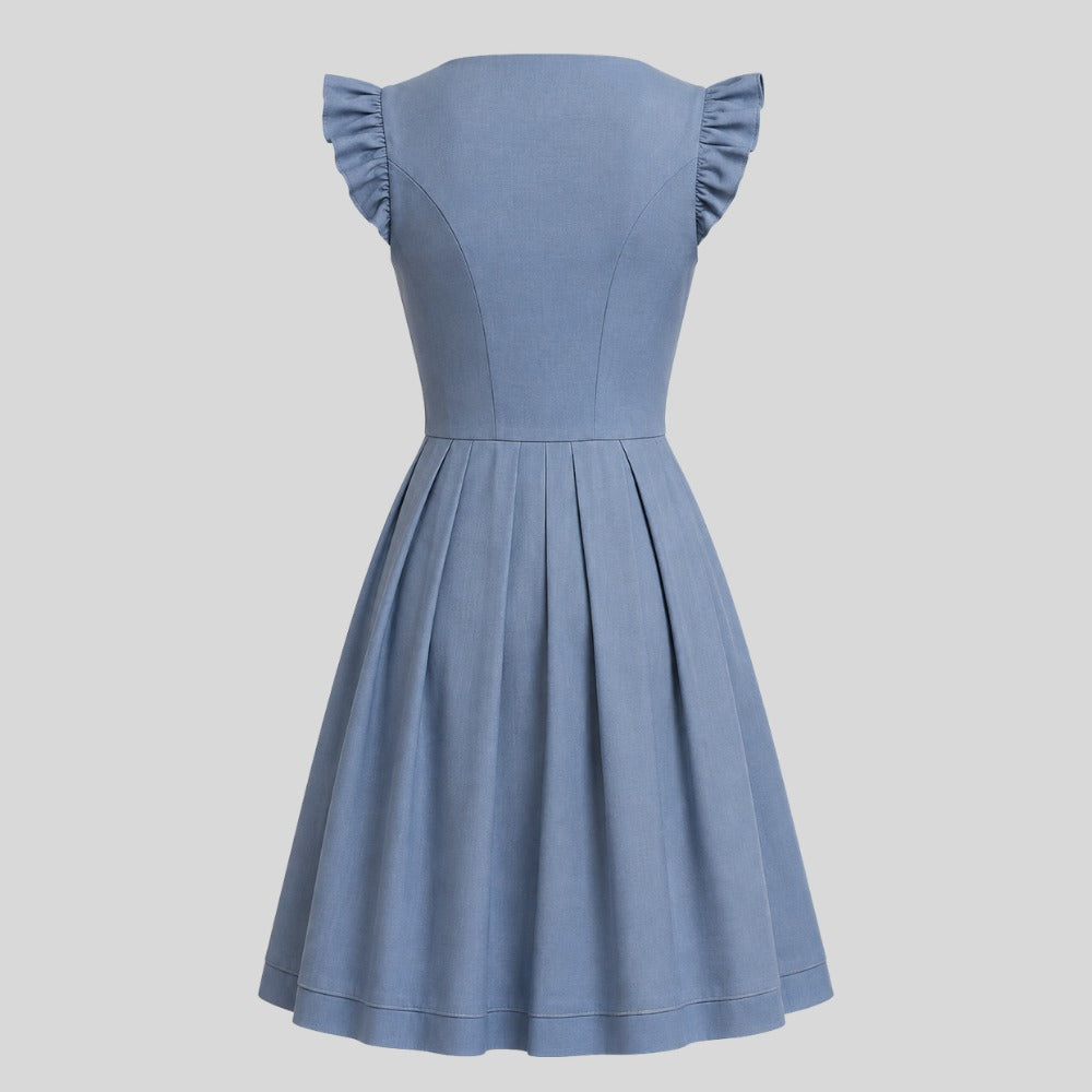Dusty Blue Dirndl Dress | Traditional Bavarian Trachten Outfit, Folk Costume