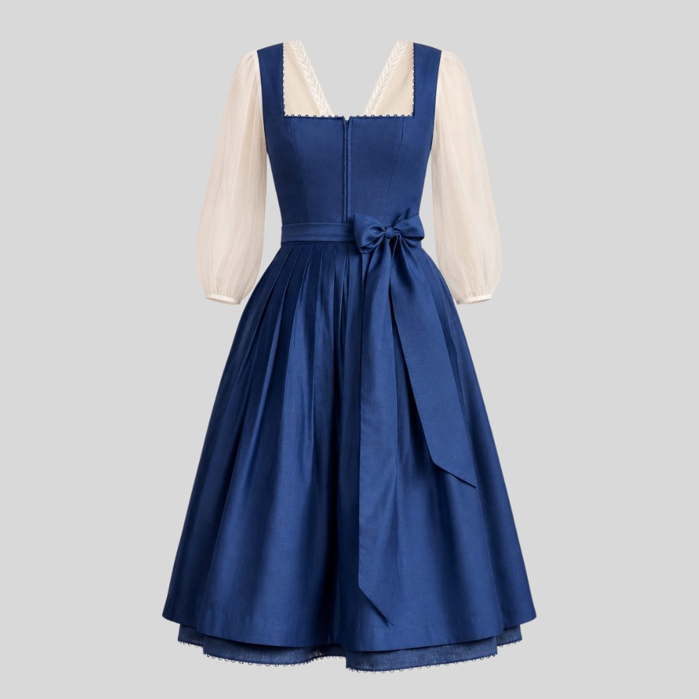 Blaues Dirndl Trachtenkleid | Bayerische Tracht Damen | Oktoberfest Outfit | German Folk Costume | Bavarian Outfit