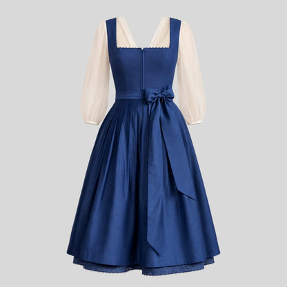 Blaues Dirndl Trachtenkleid | Bayerische Tracht Damen | Oktoberfest Outfit | German Folk Costume | Bavarian Outfit