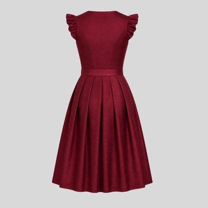 Bordeaux Dirndl Damen | Elegantes Trachtenkleid | Bayerisches Dirndl | Oktoberfest Kleid | Traditionelle Deutsche Tracht